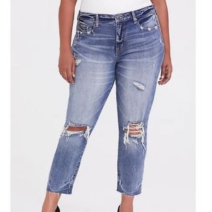 Torrid Highrise Straight Distressed Jeans